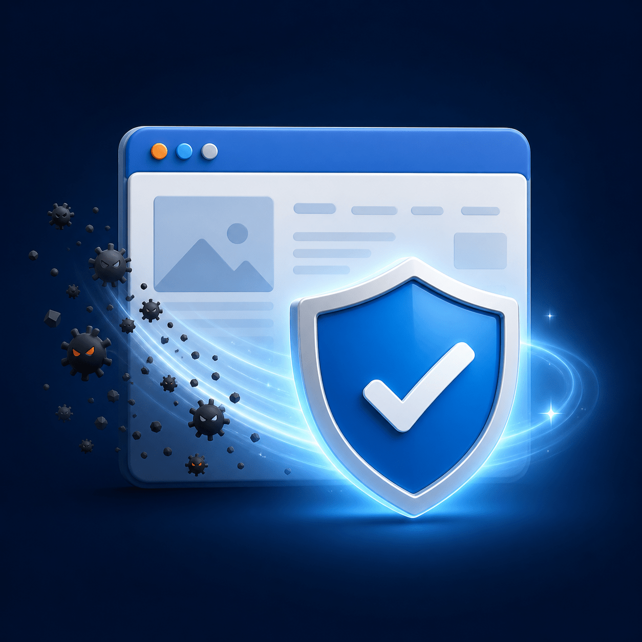 Malware being removed from a WordPress website