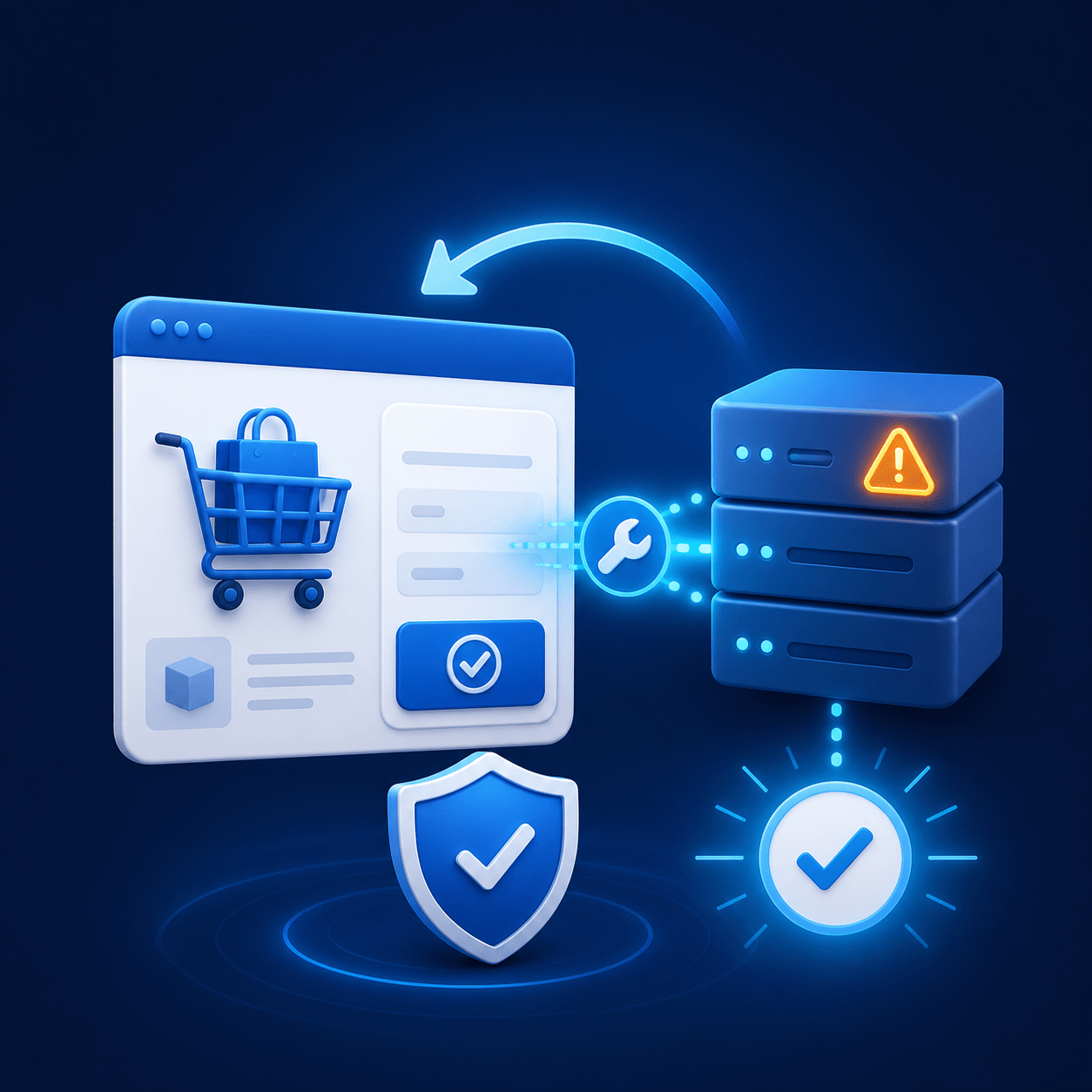 WooCommerce checkout and server being restored